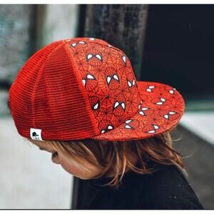 George Hats Spiderman Red Trucker Hat Snapback Baseball Cap CHILD 2-3 YO UPF